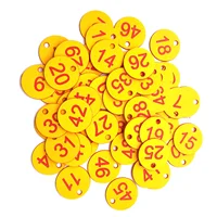 Numbered Sign Labels Beehive Tags Garden Box Mark with Hole Plant Markers  1-50 1-100 50pcs 100pcs 4