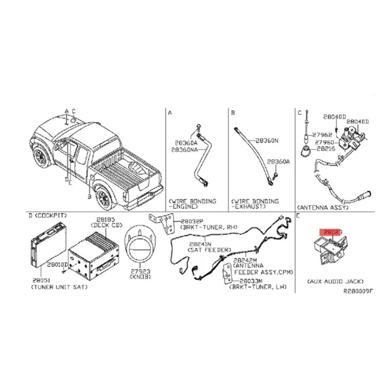 

Адаптер AUX-порта для Nissan Frontier Juke, 1 шт.