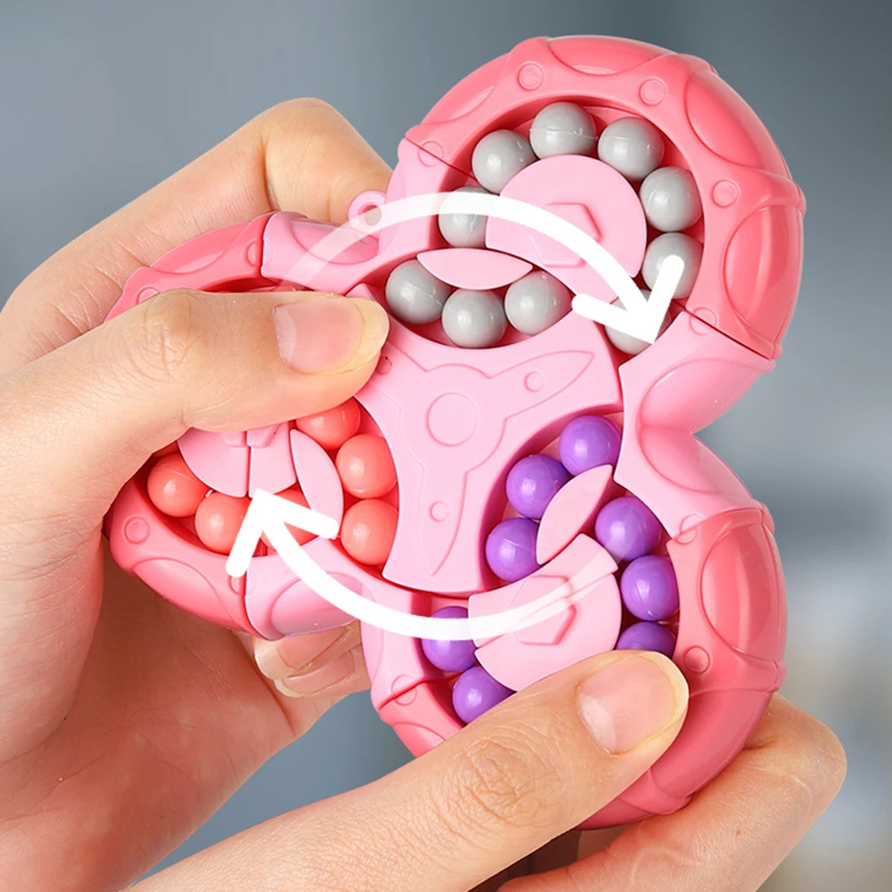 Fidget Toys Rotating Magical Bean Cube Fingertip Toy Children Puzzles Creative Education Game Fidget Spinners Stress Relief kids Toys