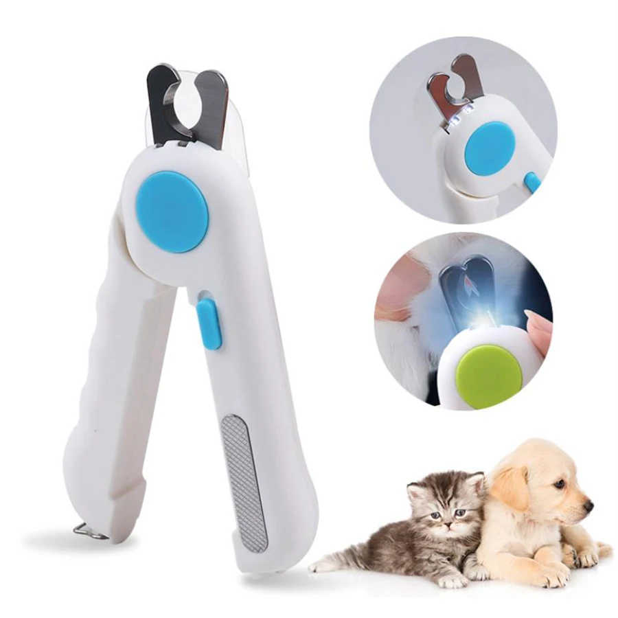 

Pet Nail Clipper Scissors Pet Dog Cat Nail Toe Claw Clippers Scissor LED Light Nail Trimmer for Animals Pet Supplie