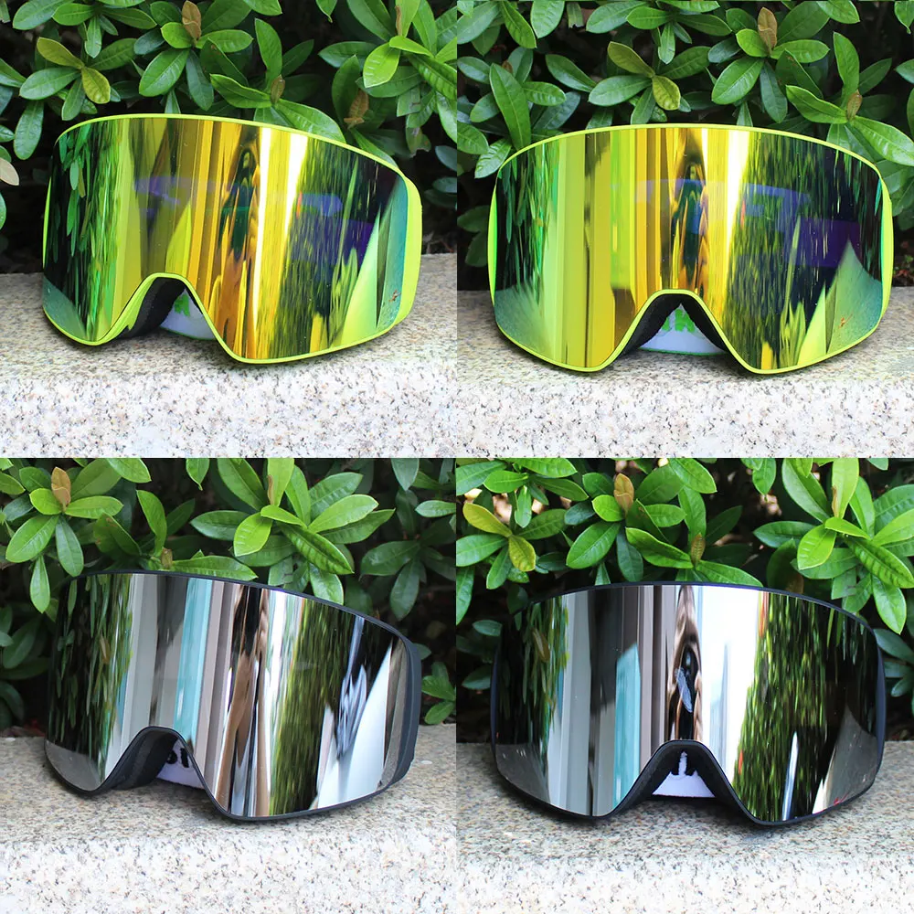 UV400 Magnetic Ski Goggles with Double Layer Polarized Lens Skiing Anti-fog Snowboard Goggles for Men Women Ski Glasses Eyewear 5