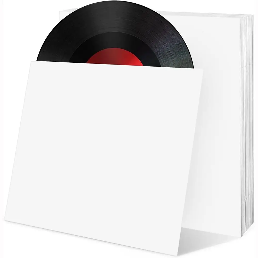 New 12 Inch Vinyl Records Sleeve Square Resealable LP Vinyl Record Cover Outer Record Sleeves