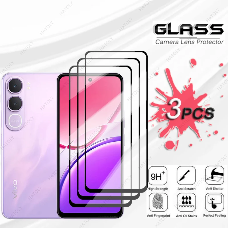 Black Edge Protective Film and Tempered Glass Screen & Camera Lens Protector