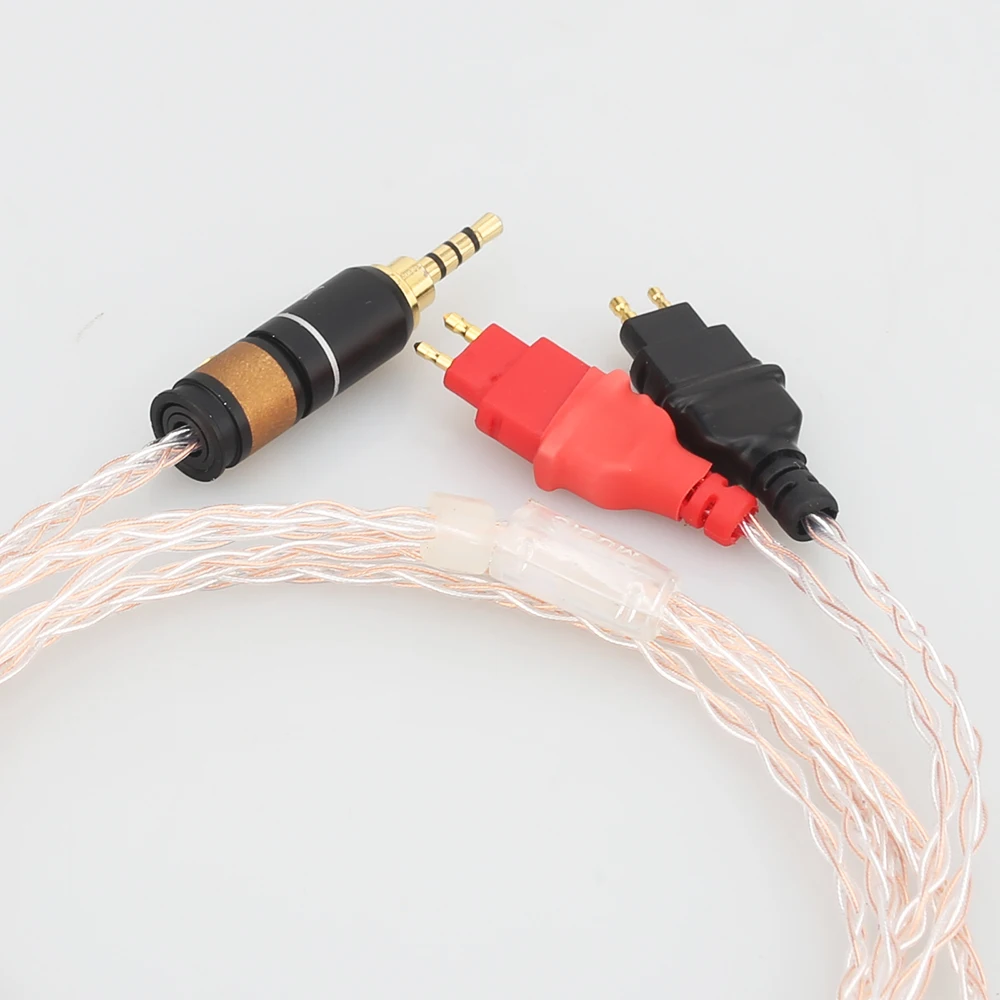 Audiocrast 2.5 XLR 8코어 OCC 실버 도금 혼합 헤드폰 케이블(젠하이저 HD25-1 SP HD650 HD600 HD580 HD525 HDxxx hd660s용)
