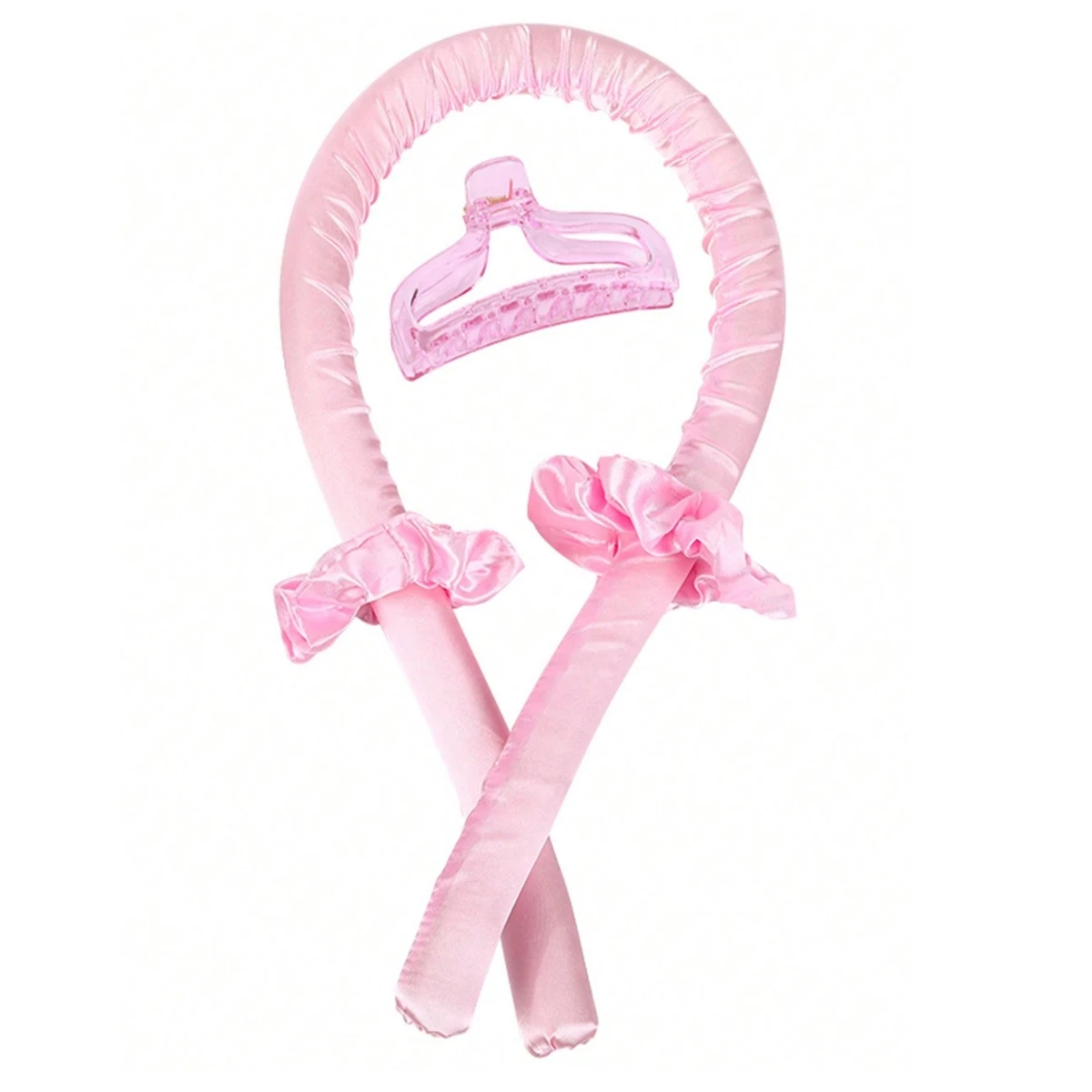 Hair Styling Tool Hair Curling Tools Heatless Curling Rod Headband Lazy Natural Soft Wave DIY Hair Rollers with Hair Claw Clip Salon Styling Tools