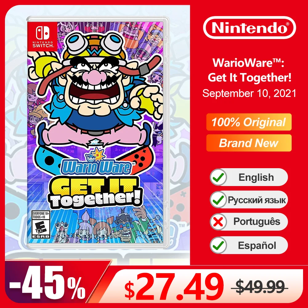 Warioware Get It Together Nintendo Switch Offerte Di Gioco 100% Scheda Di Gioco Fisica Originale Ufficiale Per Switch Oled Lite Console Di Gioco