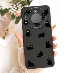 Cool Cat Painted Soft Silicone Case - Stylish Protection for Honor X70 (TYhei2663)