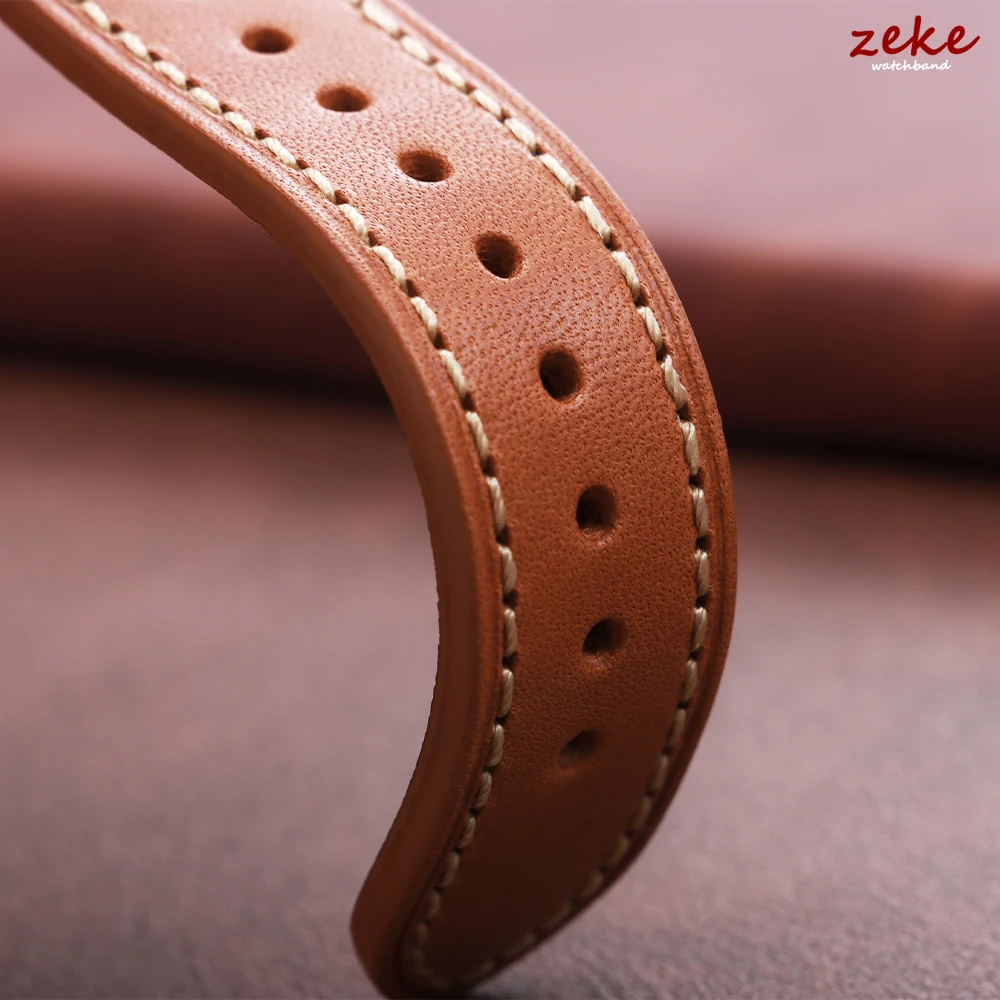 Luxurious Genuine Leather Unisex Watch Strap - Breathable Sport Bracelet Accessory