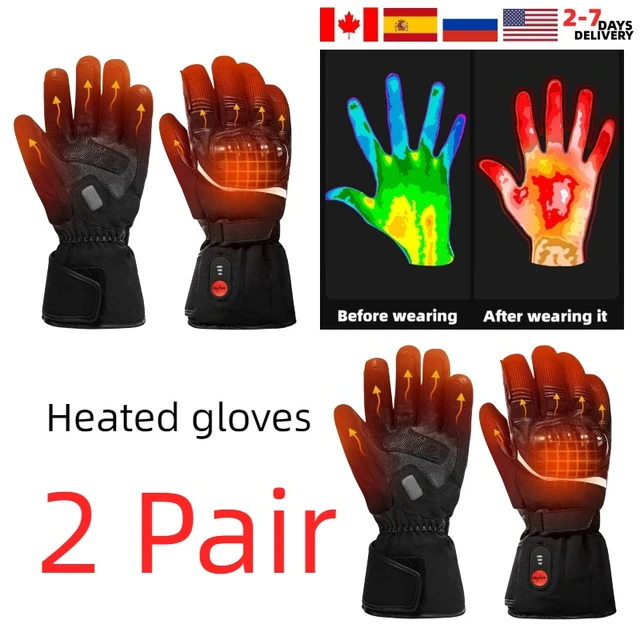 DAY WOLF-Gants de moto d'hiver coupe-vent et imperméables, équipement de  cyclisme, écran tactile, chauffage, rechargeables, métropolitain, 2023 -  AliExpress