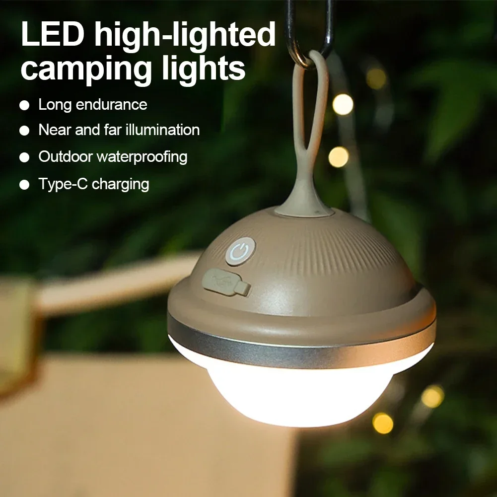 Description Picture 2 of itemOutdoor Camping Pumpkin Light Type-C Rechargeable LED Portable Waterproof Atmosphere Lamp Portable Lanterns Camping Lights
