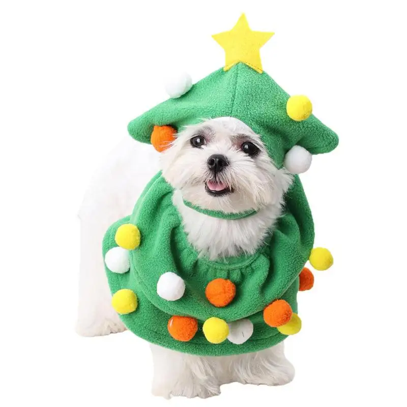 

Christmas Pet Costumes Dog Winter Clothes Christmas Party Cosplay Adjustable Neckline Create A Festive Mood For Your Dog Cat