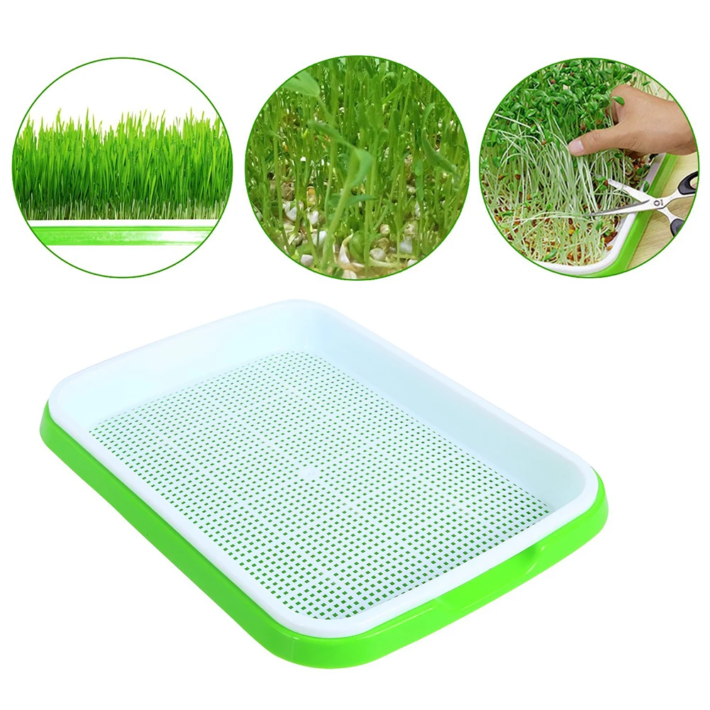 

Microgreens Sprouter Tray Hydroponic / Sprouting Tray For Sprout Horticultural Hydroponic Systems Tray Garden Nursery Potted