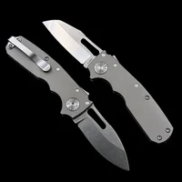 Andrew Demko Shark Cub Deep Carry Ceramic Bearing Titanium Handle Mark S35VN Pocket Folding Tactical Camping Hunting KNIFE 2