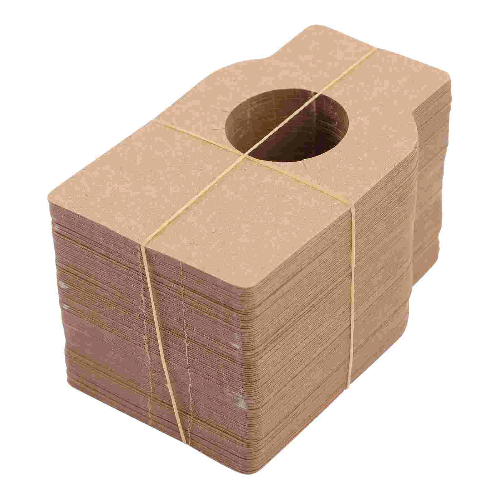 

Soda Bottles Labels Kraft Paper Double Sided Multi-use Kraft Bottle Tags Bottle Hanging Tags Paper Cellar Custom Plain Cellar