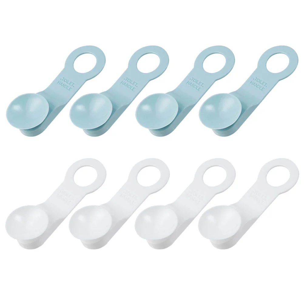 

8 Pcs Toilet Lid Lifter Handle Seat Lifting Cover Useful Anti-touching Simple