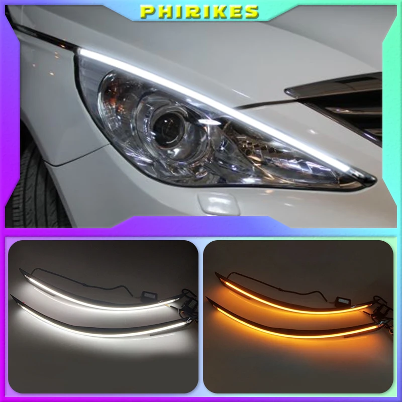 

2Pcs 12v Car LED DRL for Hyundai I45 Sonata 2011 2012 2013 2014 Daytime Running Lights Driving Sonata 8 Fog Lamp