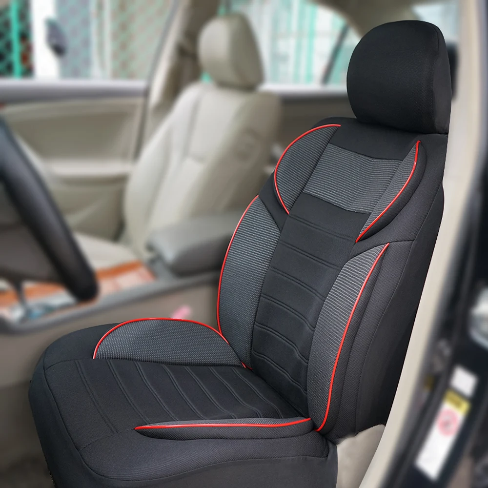 Universal Sport Seat Car Covers 5D Design Breathable Mesh BK Cloth Car