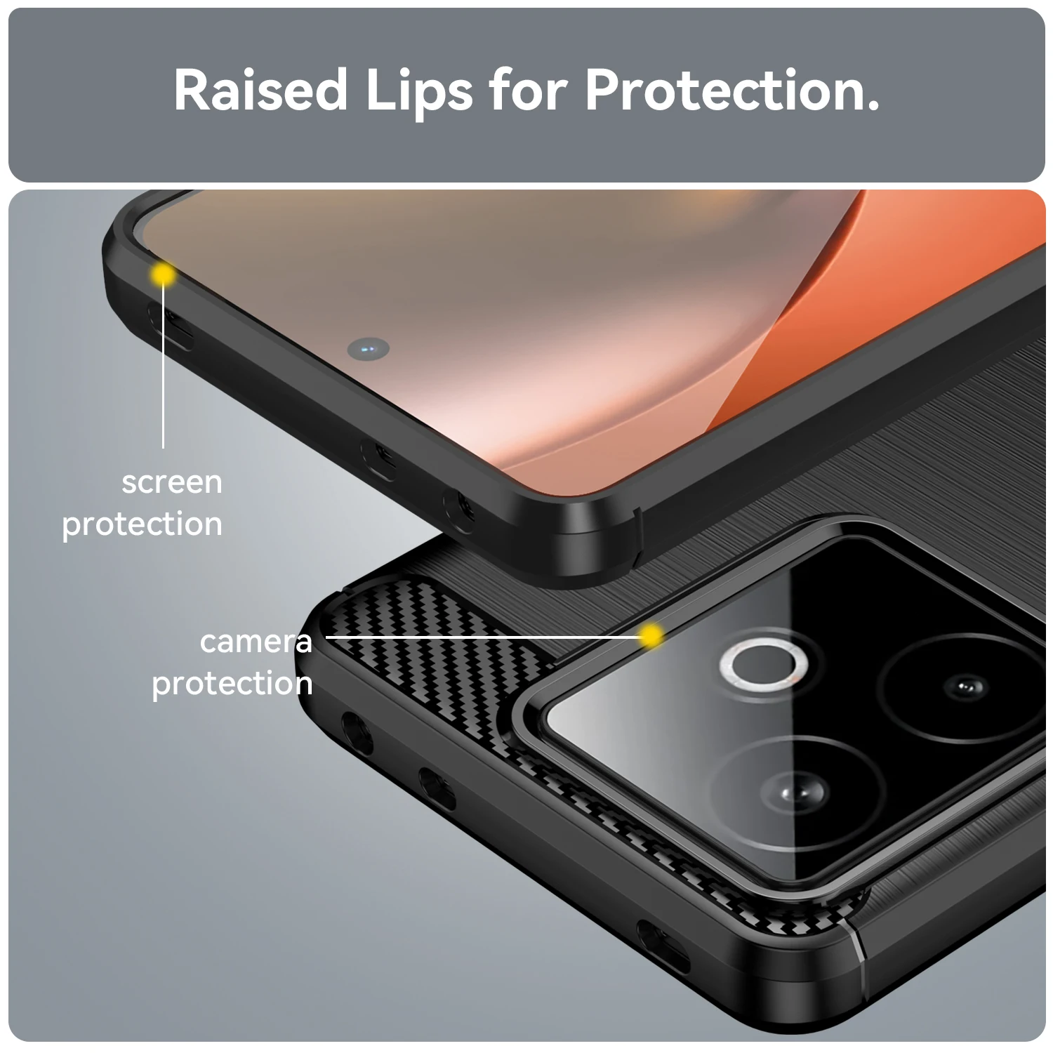Durable Soft TPU Phone Case with Thick Simple Design