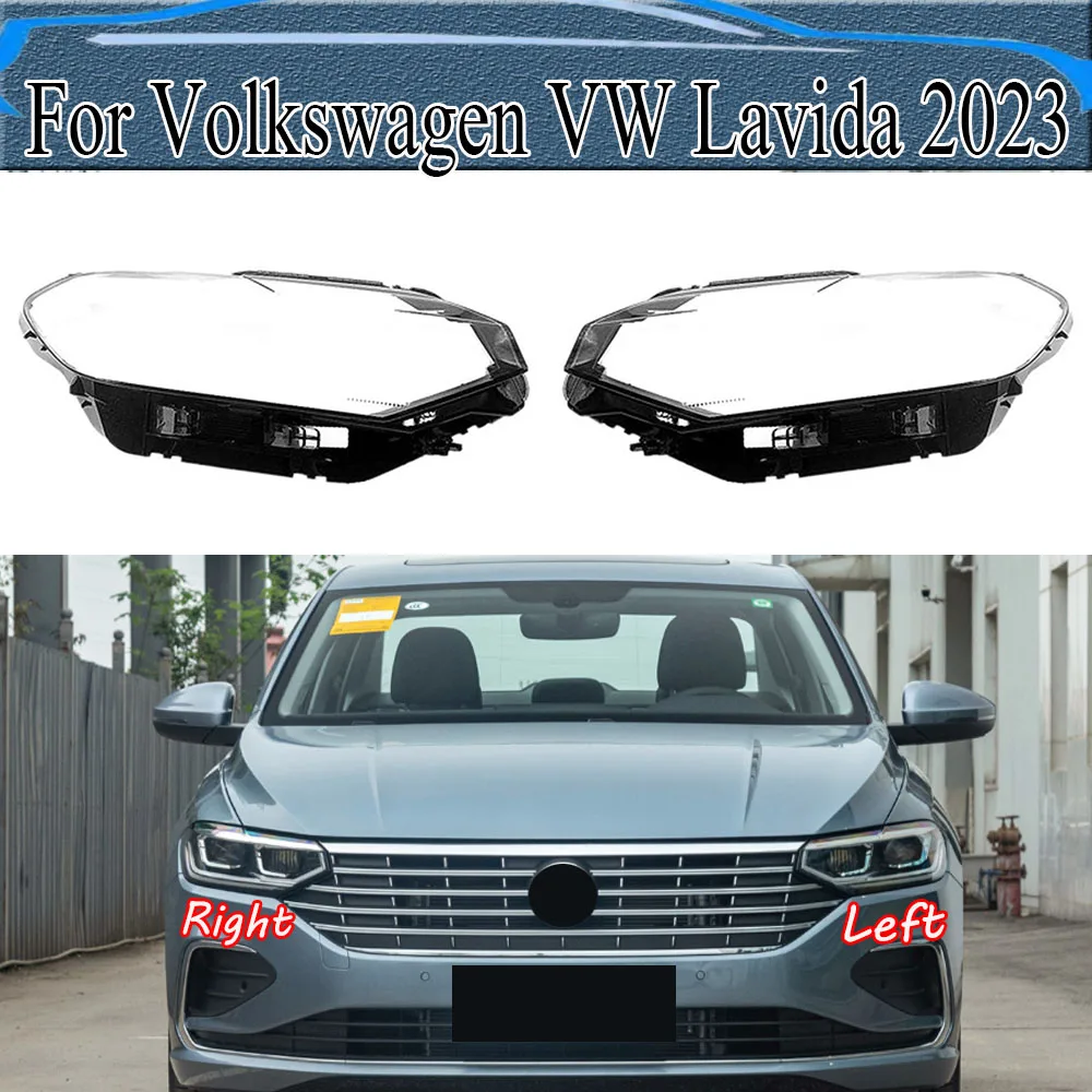 

For Volkswagen VW Lavida 2023 Penutup Lampu Depan Butik Transparan Lampshdade Lampu Kepala Cangkang Plexiglass Ganti Lensa Asli