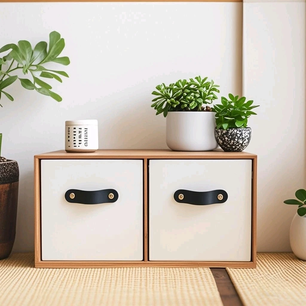 Makeasy MDF 2단 서랍 조명 가구 옷장, 침실, 놀이방, 어린이 방, SOHO용 목재 찾고 보관 정리함