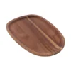 Whole Wood Lovesickness Wood Irregular Oval Solid Wood Pan Plate Fruit Dishes Saucer Tea Tray Dessert Dinner Plate Tableware Set 5