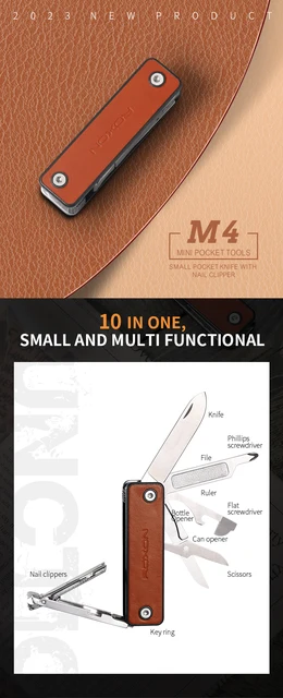ROXON Mini M4 Stainless Steel & Leather Multi Tool M4 – Atlantic Knife  Company