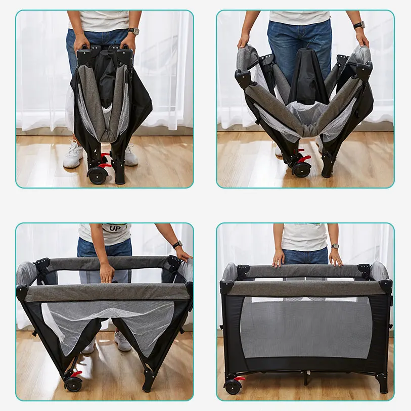 MOEYE Portable Baby Crib 6