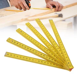 2m Double - Sided Wooden Ruler with Metric Scale for Drawing and Carpentry