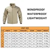 Men SoftShell Jacket Casual Airsoft Tactical Jackets Waterproof Windproof Hooded Coat Outdoor Hiking Softair Men Clothing 2