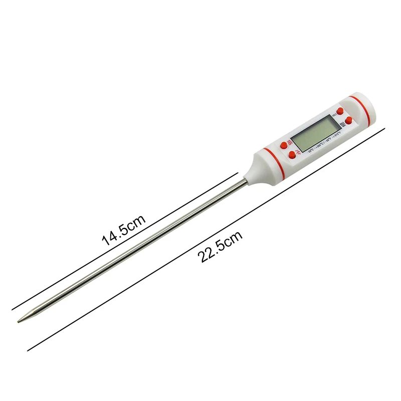 Digital Food Thermometer for Cooking and BBQ - Accurate Temperature Gauge for Meat and Milk