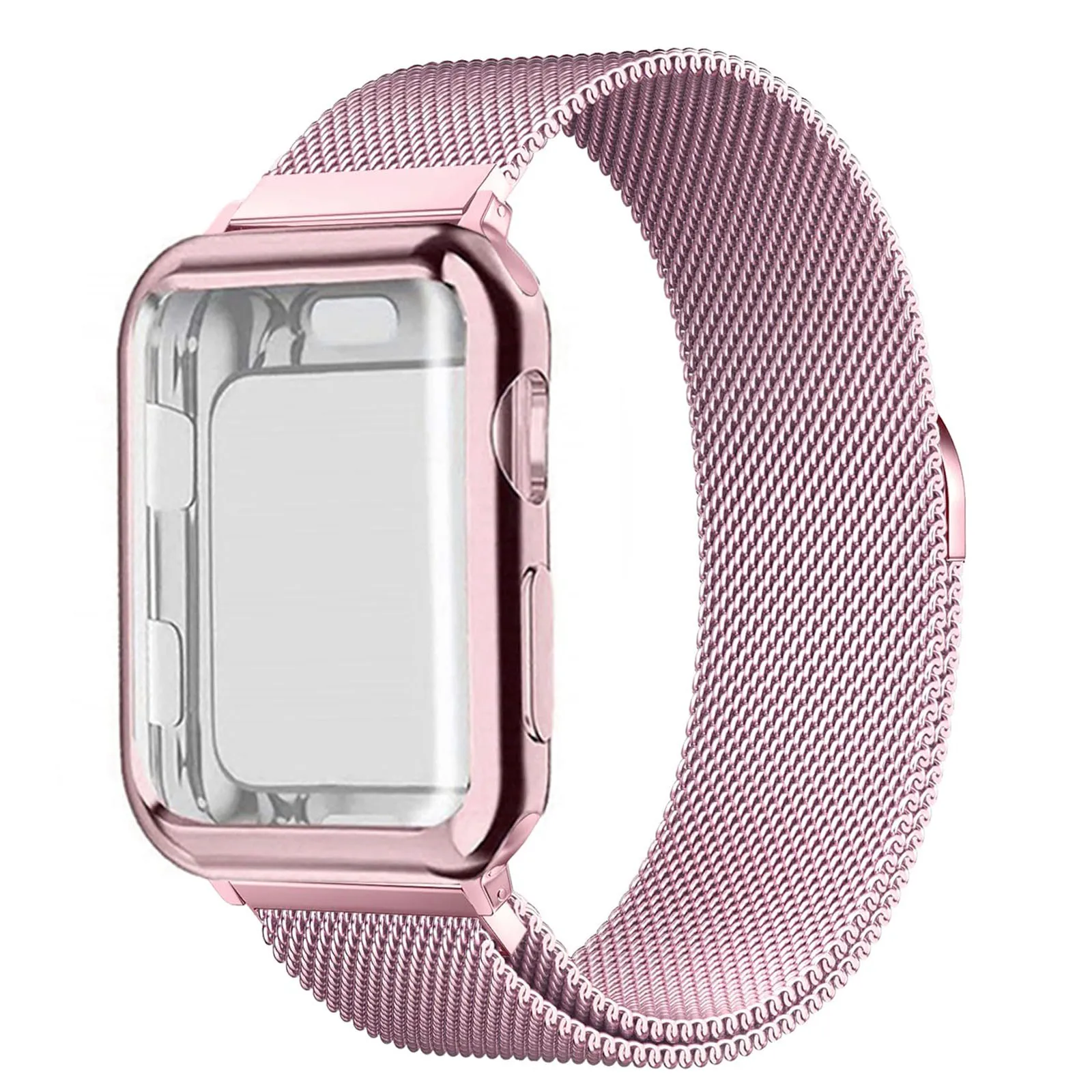 Premium TPU Protective Case with Milanese Loop Bracelet