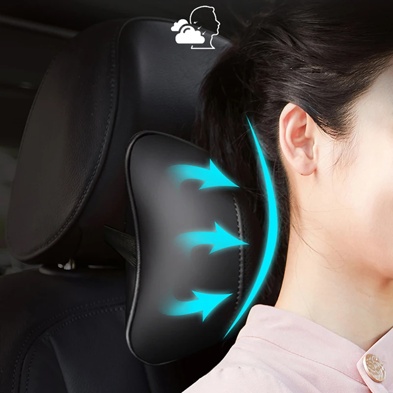 Car Pillow Car Headrest Memory Foam Pillow Car Neck Pillow for Volkswagen Jetta Golf Passat Polo Tiguan Arteon Touareg Taigo Caddy 1Pcs Car Interior Headrest Seat Head Support Neck Pillow