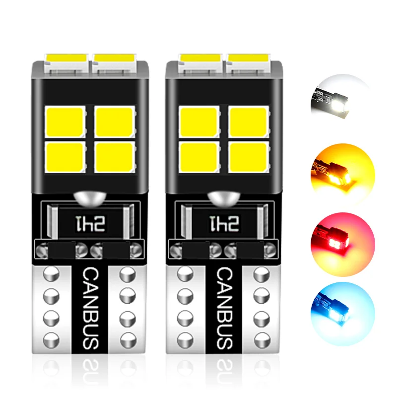 

2 шт., автомобисветильник светодиодные лампы T15 W16W T10 W5W 4014