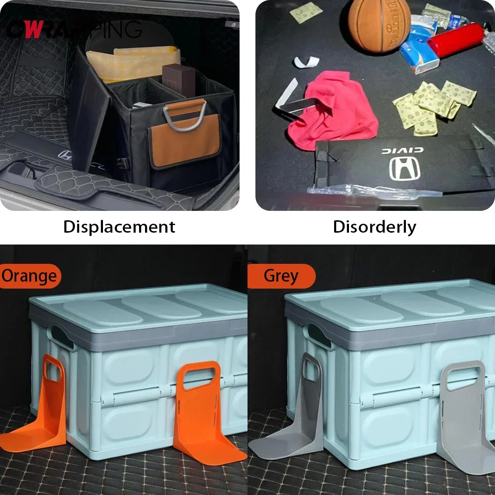 SIQITECHNO Car Trunk Organizer Car Storage Organizer Folding, Multifunction Car