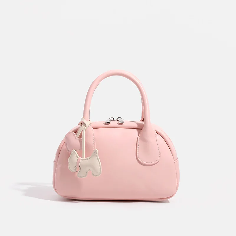 High-end Sense Unique Design Bowling Handbag Fashion Versatile Shoulder Crossbody Bag Boston Shell Bag Women