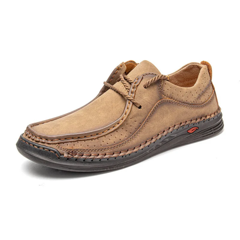 

Men Flat Loafers Shoes Comfortable Handmade Leather Sneakers Driving Shoes Soft Casual Shoe Male Moccasins Tooling Shoe Footware