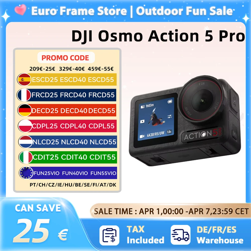 Kamera DJI Osmo Action 5 pro z EU za $317.47 / ~1203zł