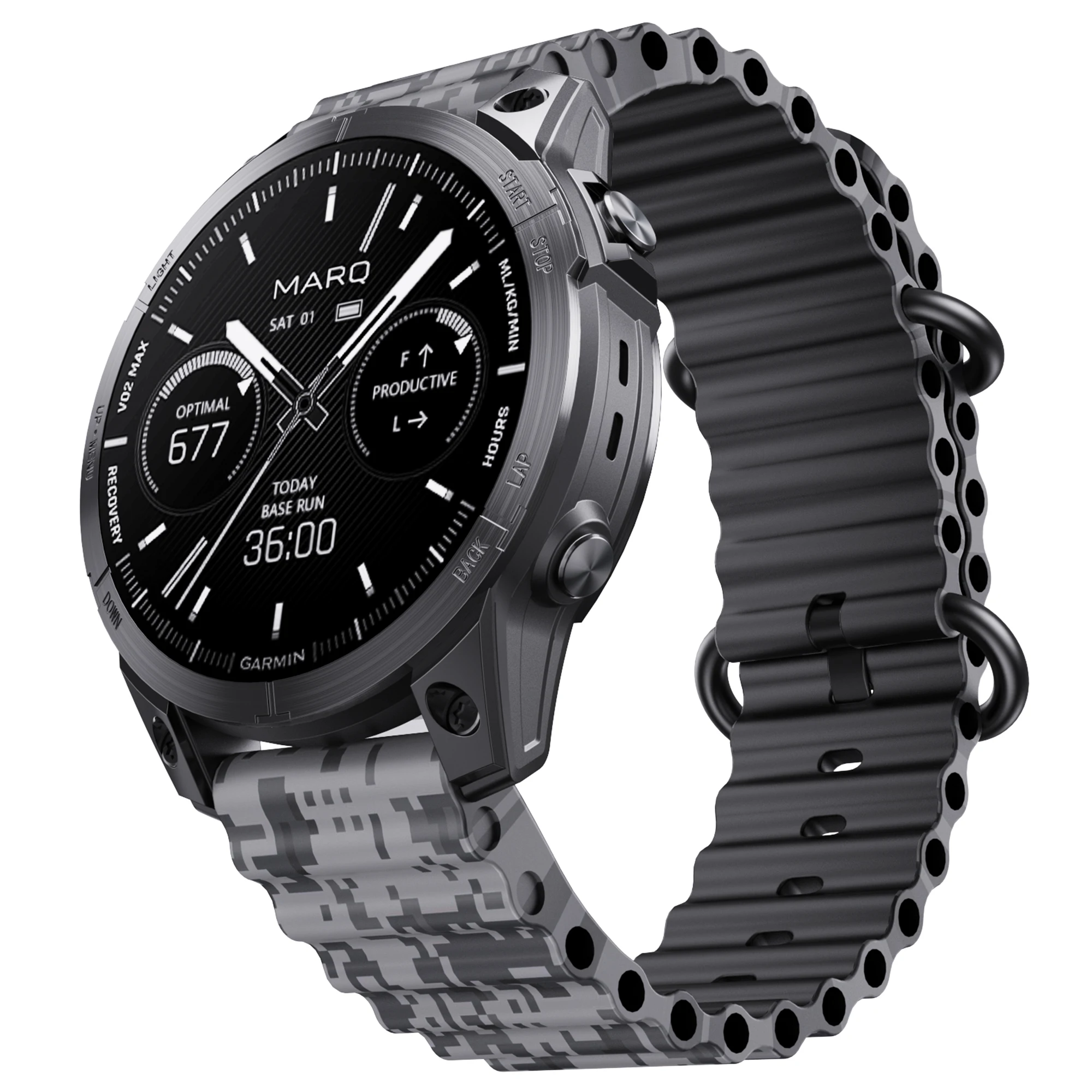 22 26 mm Ocean Silikon-Armband für Garmin Approach S62 Fenix5 5Plus 6 6Pro 7 Uhrenarmband Intinct1 2 Quick Fit Armband – Detail 5