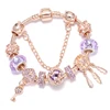 BAOPON-Bracelets à breloques coeur d'amour pour femme, perles Marano bricolage, bracelet fin, bijoux de mariage pour femme, amoureux, 2024