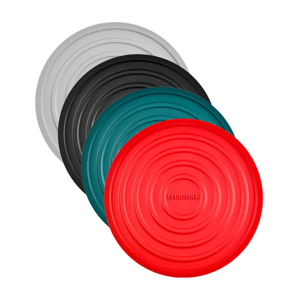 

4 Pcs Anti-scald Silicone Mat Decoración Hogar Drinking Coaster Flat Pan Silica Gel Multi-function Pot Holder for Home