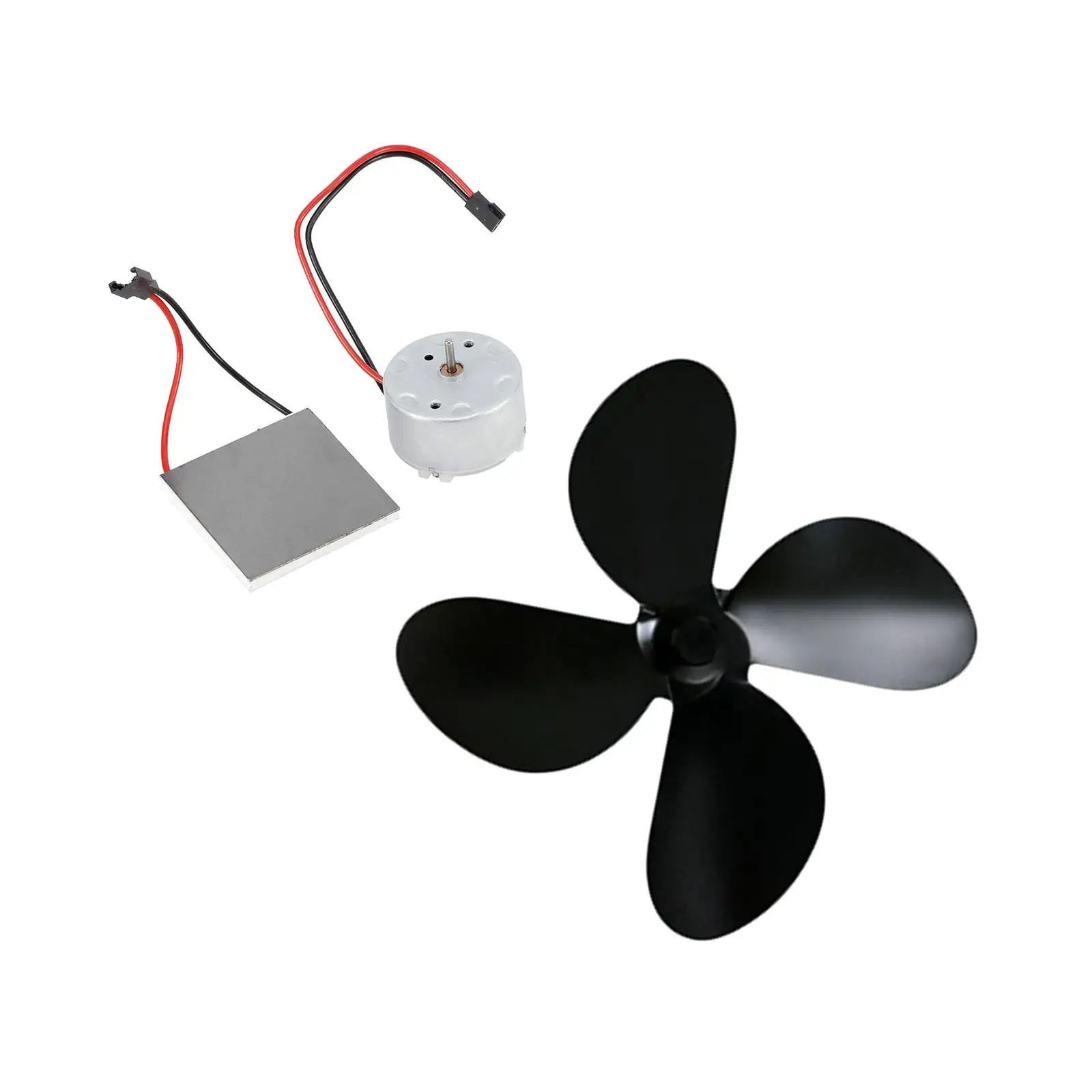 

Fireplace Fan Motor Set Multifunction Durable Generator Sheet Electric Power Generation for Generator Stove Home Fireplace Accs