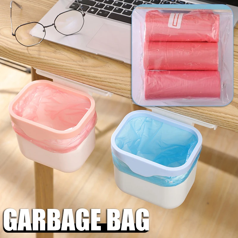 45pcs Disposable Garbage Bag Color Trash Bags for Bathroom Trash Can Kitchen Bin Liners Disposable Garbage Bag Trash