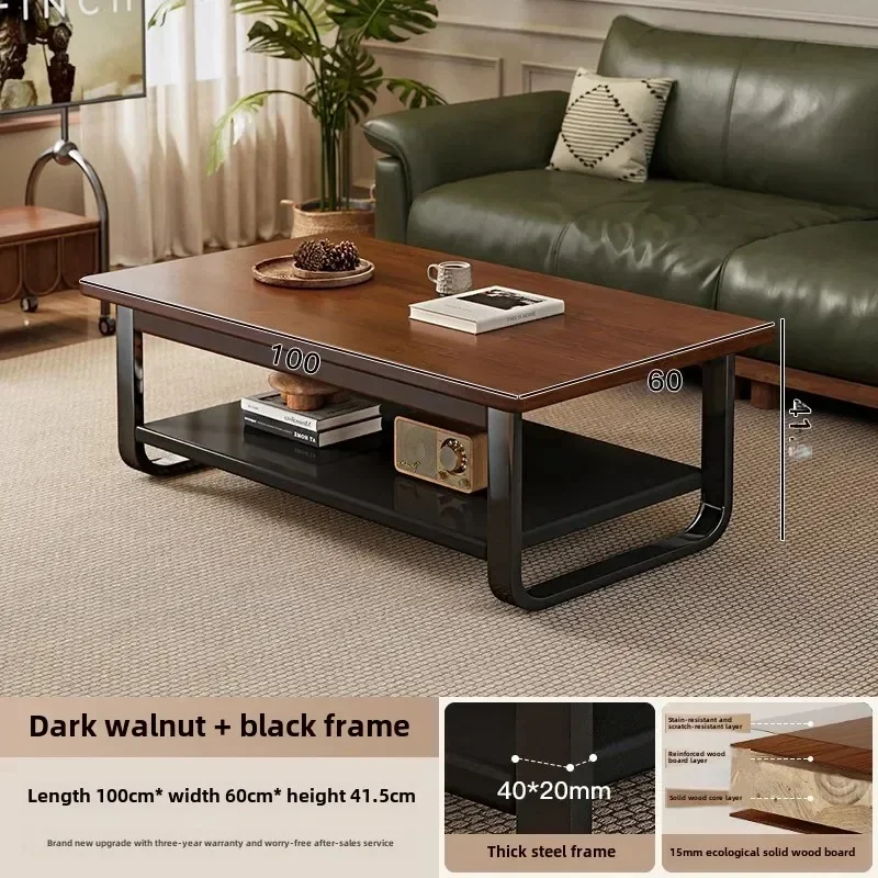 thumbnail image 1 of Mesa de centro de madera maciza para sala de estar, mesa de centro de alta gama para el hogar, mesa pequeña y sencilla moderna para apartamento, muebles de estilo chino, 1 of 4