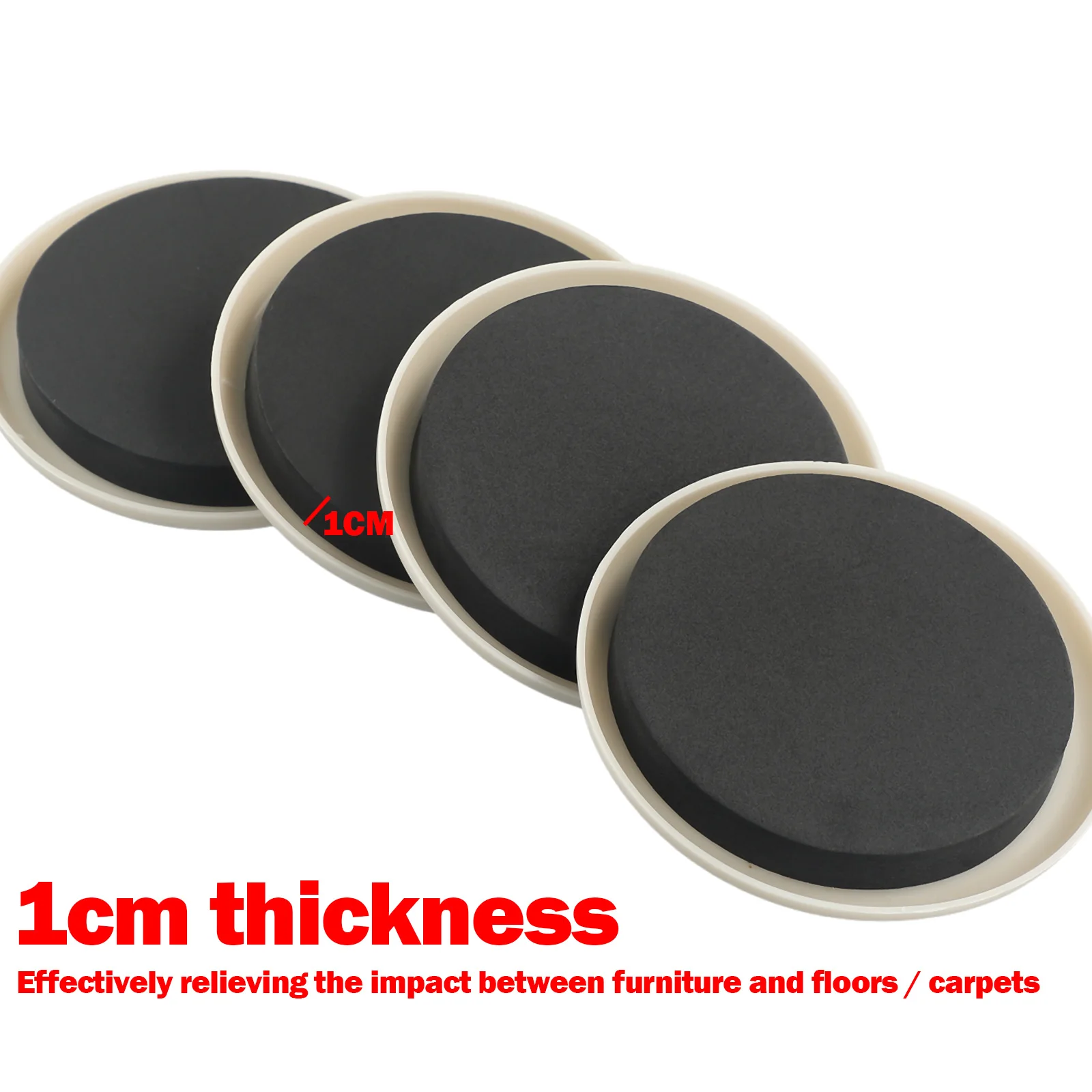 

4pc Anti Scratch Furniture Leg Slider Pads Thickening Feet Rug Felt Pads Anti Slip Mat Bumper Damper Chair Table Floor Protector