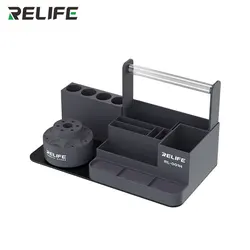 360° Rotating Intelligent Repair Storage Rack for Tools and Accessories (Grey)