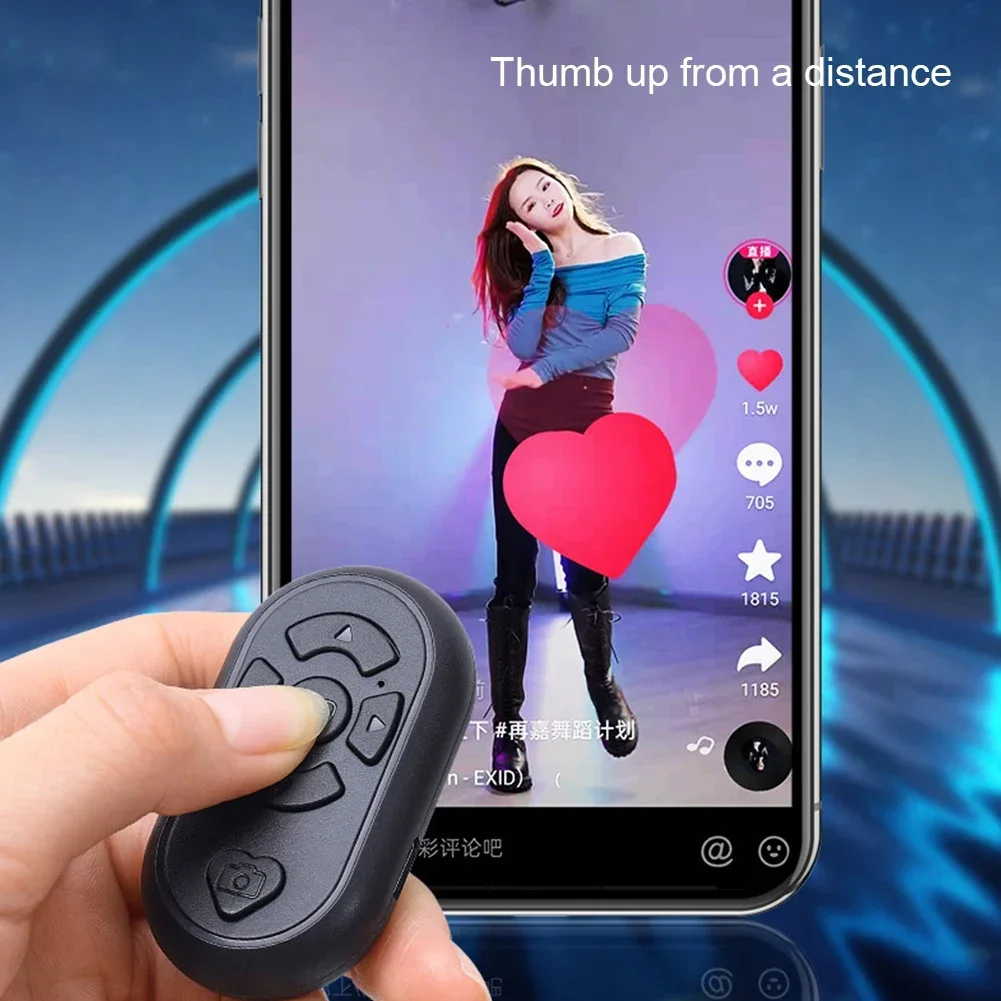 Rechargeable Bluetooth-compatible Remote Control Button Type-C Charging Wireless Controller Video Selfie Shutter For Android ios