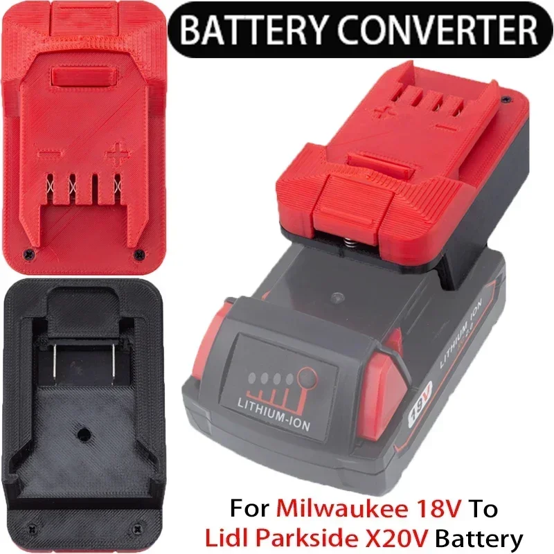 battery adapter usb power source adapter for lidl parkside x20v team li ion batteries pd qc3 0 fast charger Converter for Milwaukee 18V Li-Ion Batteries to Lidl Parkside X20V Li-Ion Tool Series Battery Adapter Power Tool Accessories