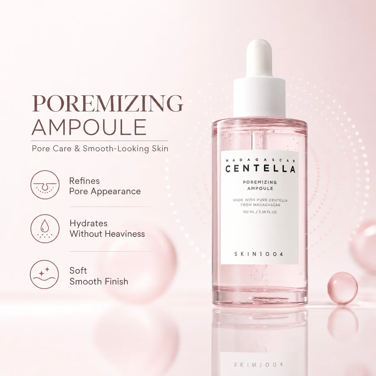 Korean Centella Ampoule Essence,Brightening Calming and Repairing Pores Smoothing Face Moisturize Serum Daily Face Care Products - immagine 6