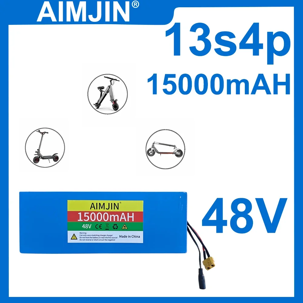 

The New 48V 15000mAh rechargeable Lithium-ion 13S4P Battery Pack