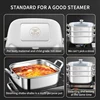 Square steamer household 316 stainless steel thickened double-layer three-layer steamer tray multifunctional gas electromagnetic 3